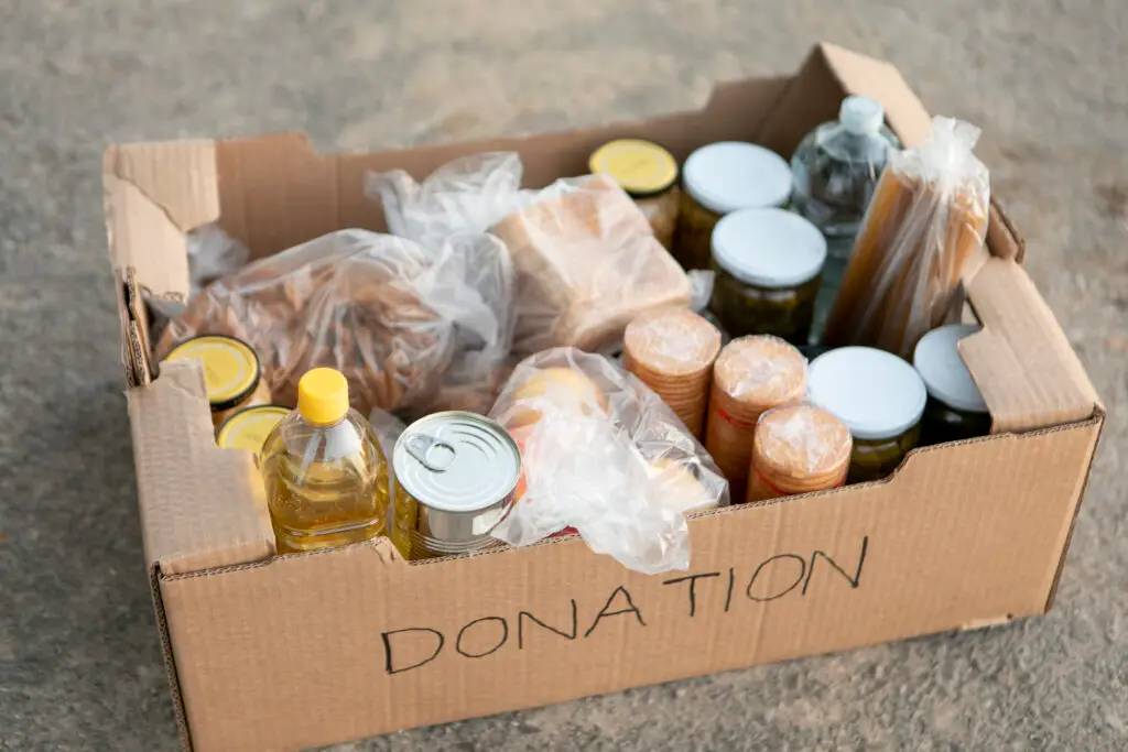 high-angle-food-donation-box - Selbyville Assembly of God